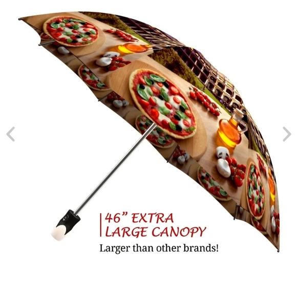 La Bella Umbrella Rome Colliseum Pizza Quality Rain Gift Box - Picture 3 of 10